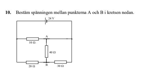 Spänning Mellan A Och B (Fysik/Fysik 1) – Pluggakuten