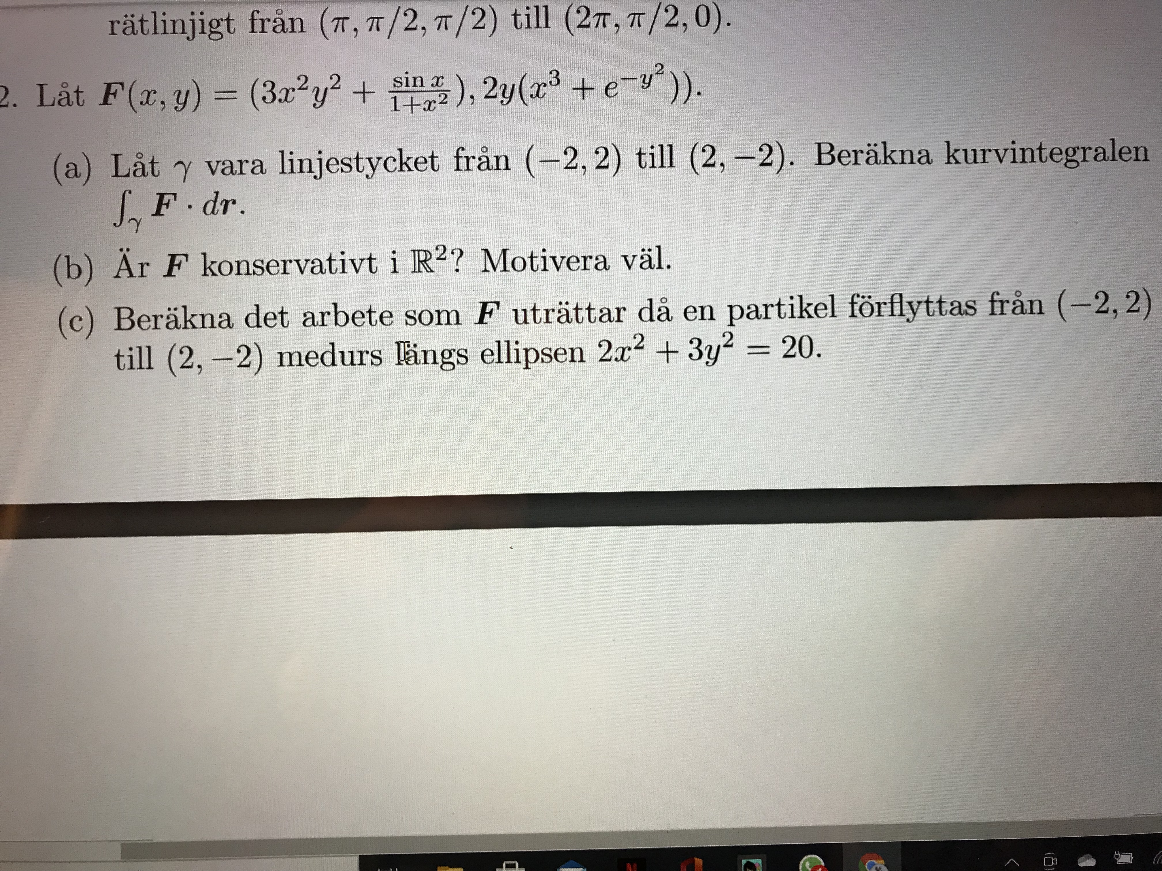 Kurvintegral (Matematik/Universitet) – Pluggakuten