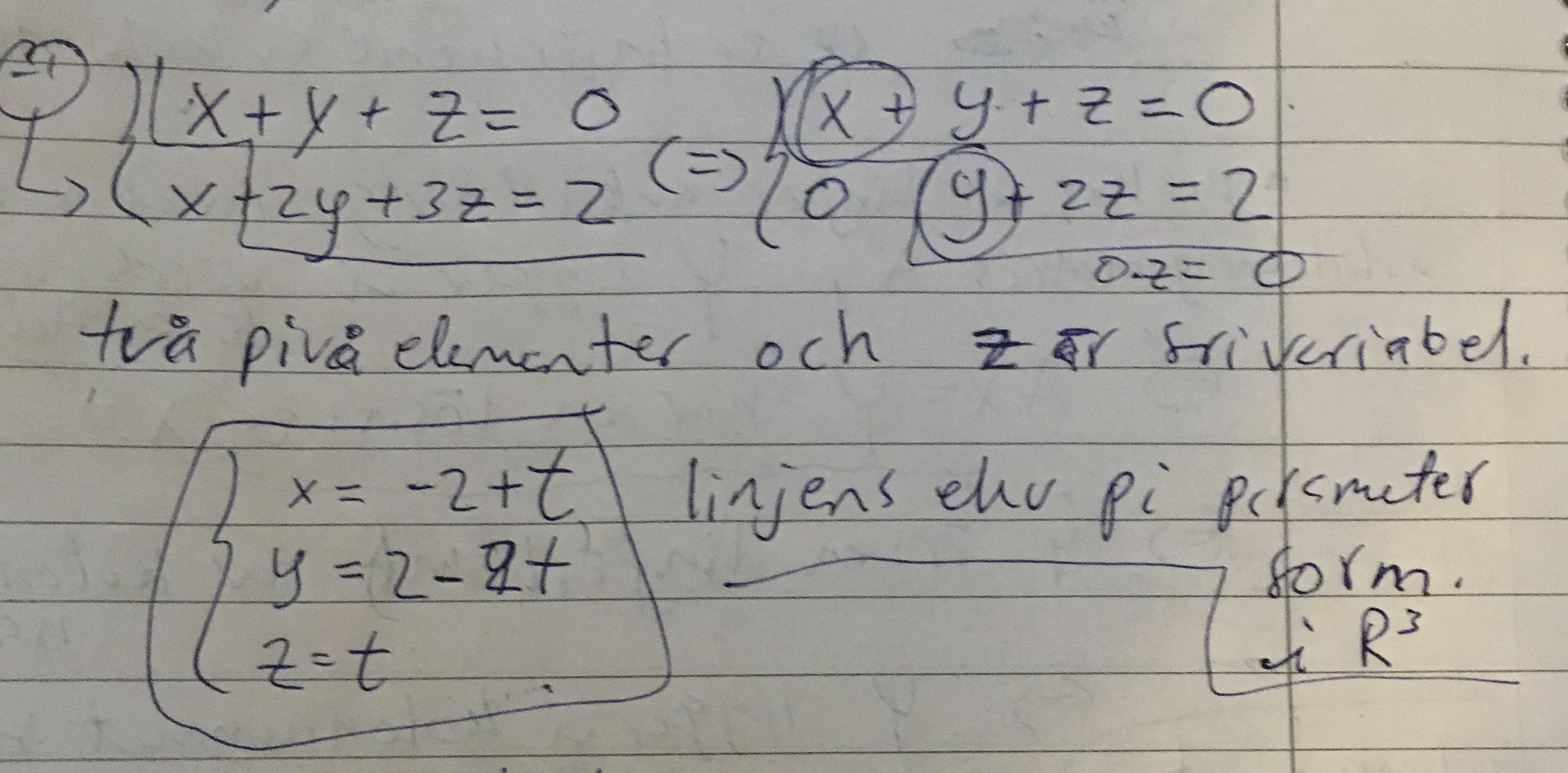 Linjär Algebra (Matematik/Universitet) – Pluggakuten