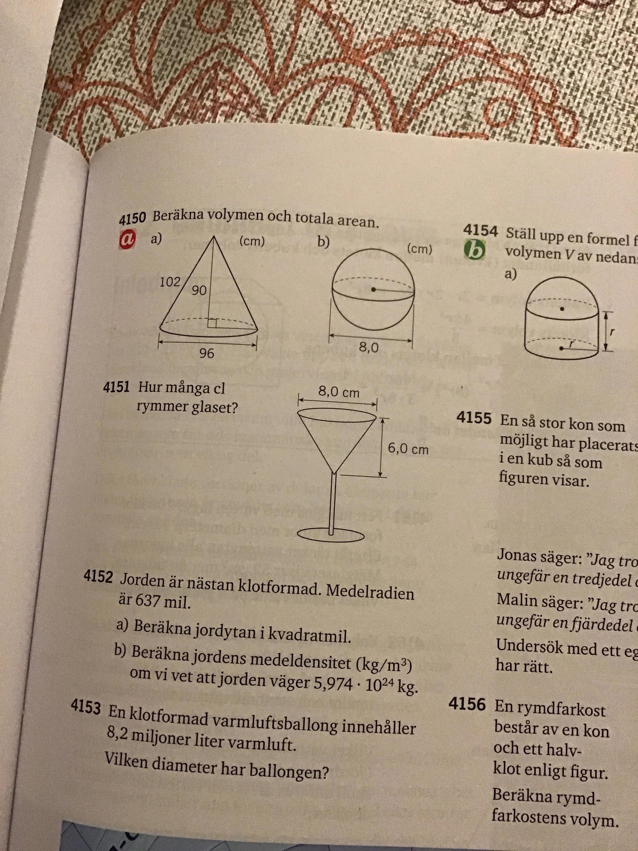 Volym Och Mantelarea (Matematik/Matte 1/Geometri) – Pluggakuten