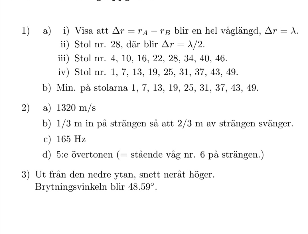 Ljudvågor (Fysik/Fysik 2) – Pluggakuten