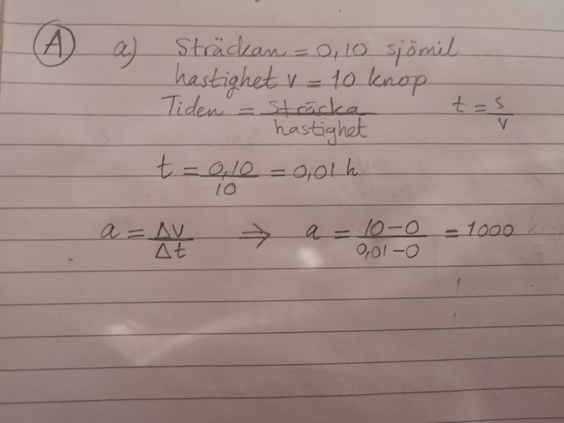 Acceleration Fysik Fysik 1 Pluggakuten