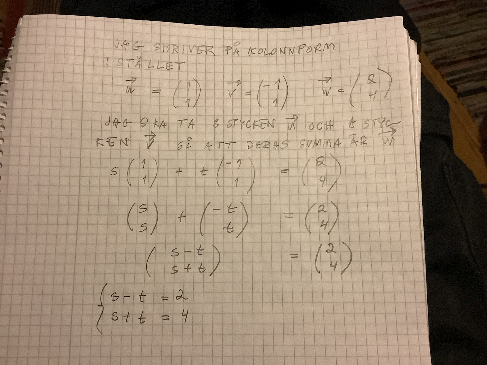 Vektorer (Matematik/Matte 1) – Pluggakuten