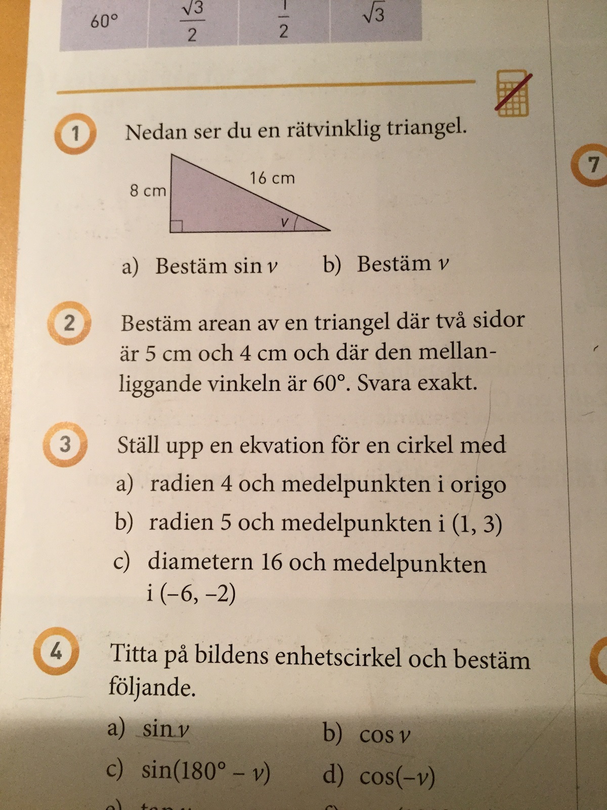 Exakta Värden (Matematik/Matte 3/Trigonometri) – Pluggakuten