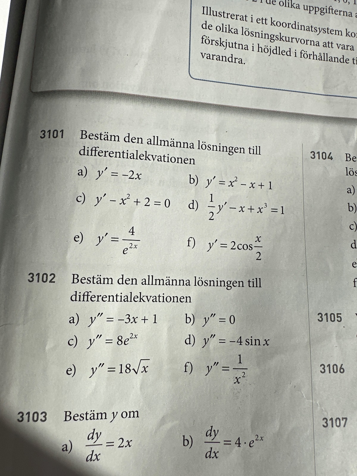 3101d (Matematik/Matte 5/Differentialekvationer) – Pluggakuten