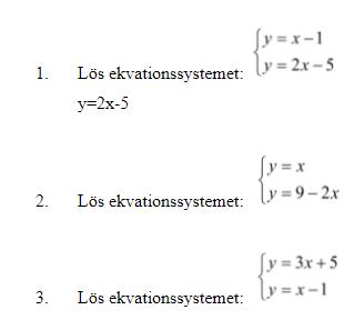 Ekvationssystem, Substitutionsmetoden (Matematik/Matte 2/Linjära ...