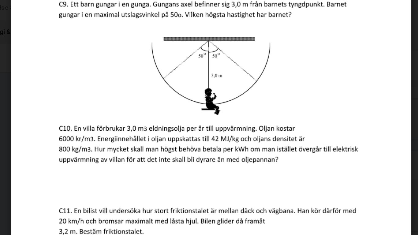 Fysik 1 - Energi (Fysik/Fysik 1) – Pluggakuten