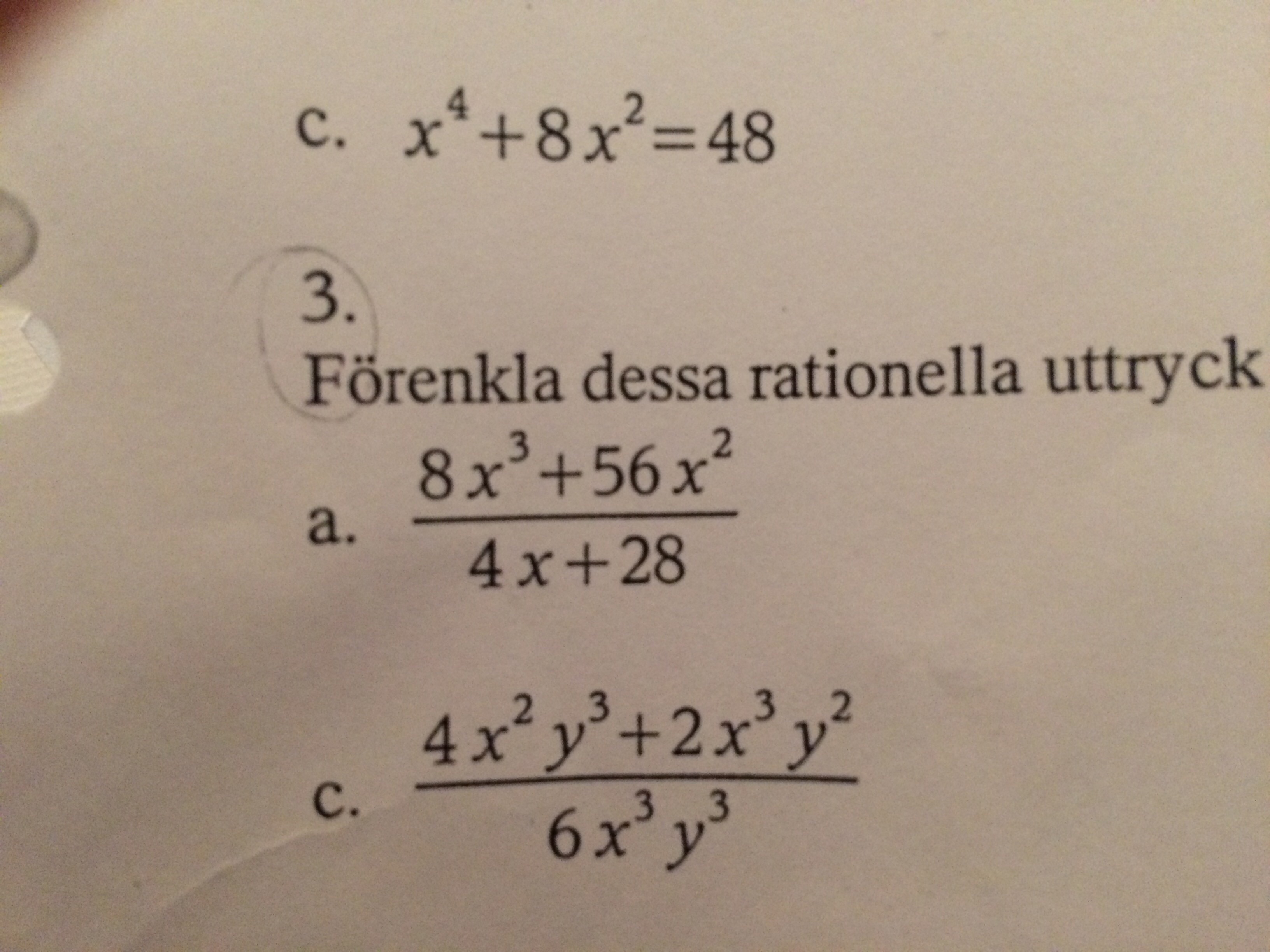 Faktorisera (Matematik/Matte 3/Algebraiska Uttryck) – Pluggakuten