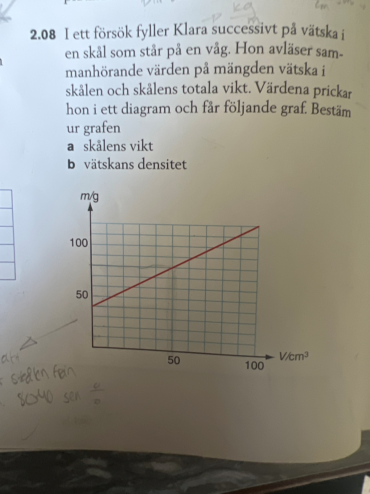 Massa Och Densitet, 2.08, A) (Fysik/Fysik 1) – Pluggakuten