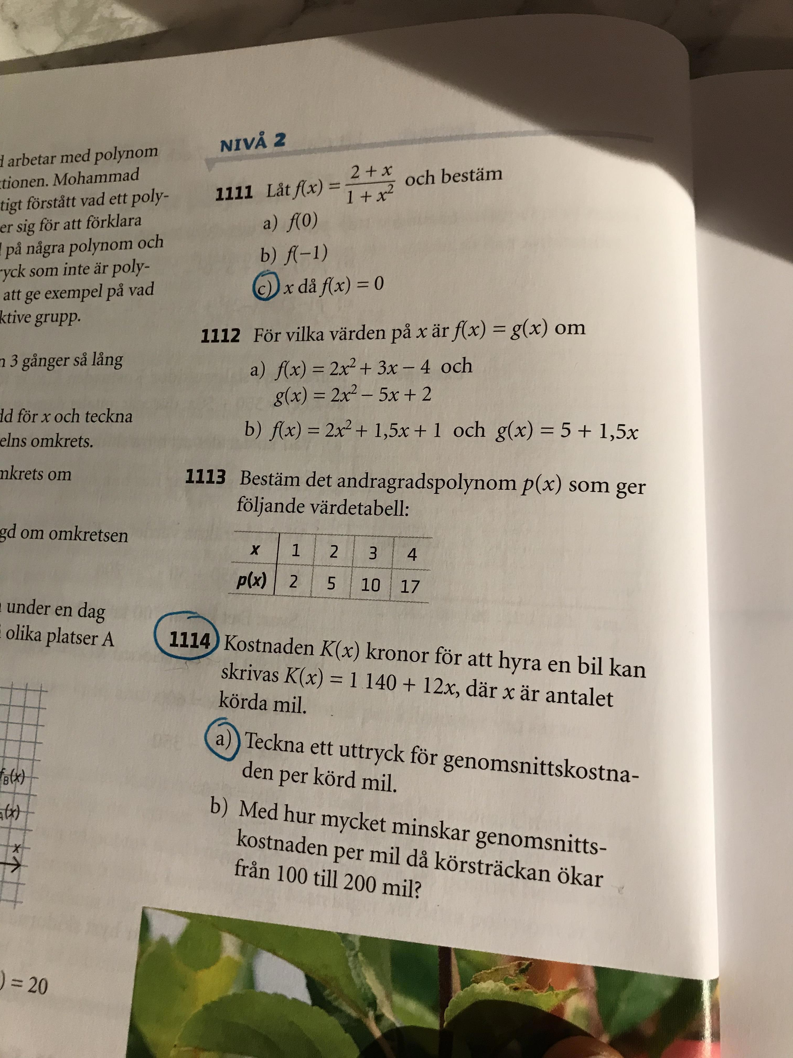 Polynom (Matematik/Matte 3/Algebraiska Uttryck) – Pluggakuten