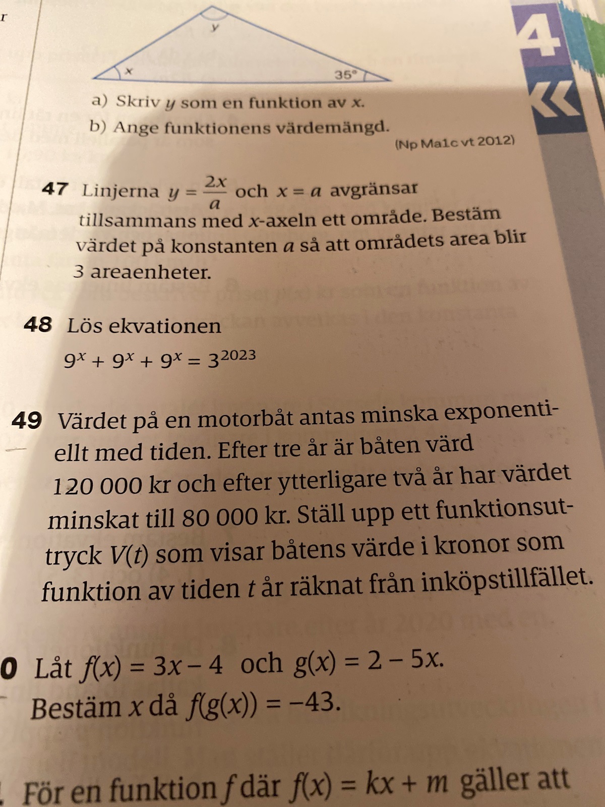 Funktioner (Matematik/Matte 1/Funktioner) – Pluggakuten