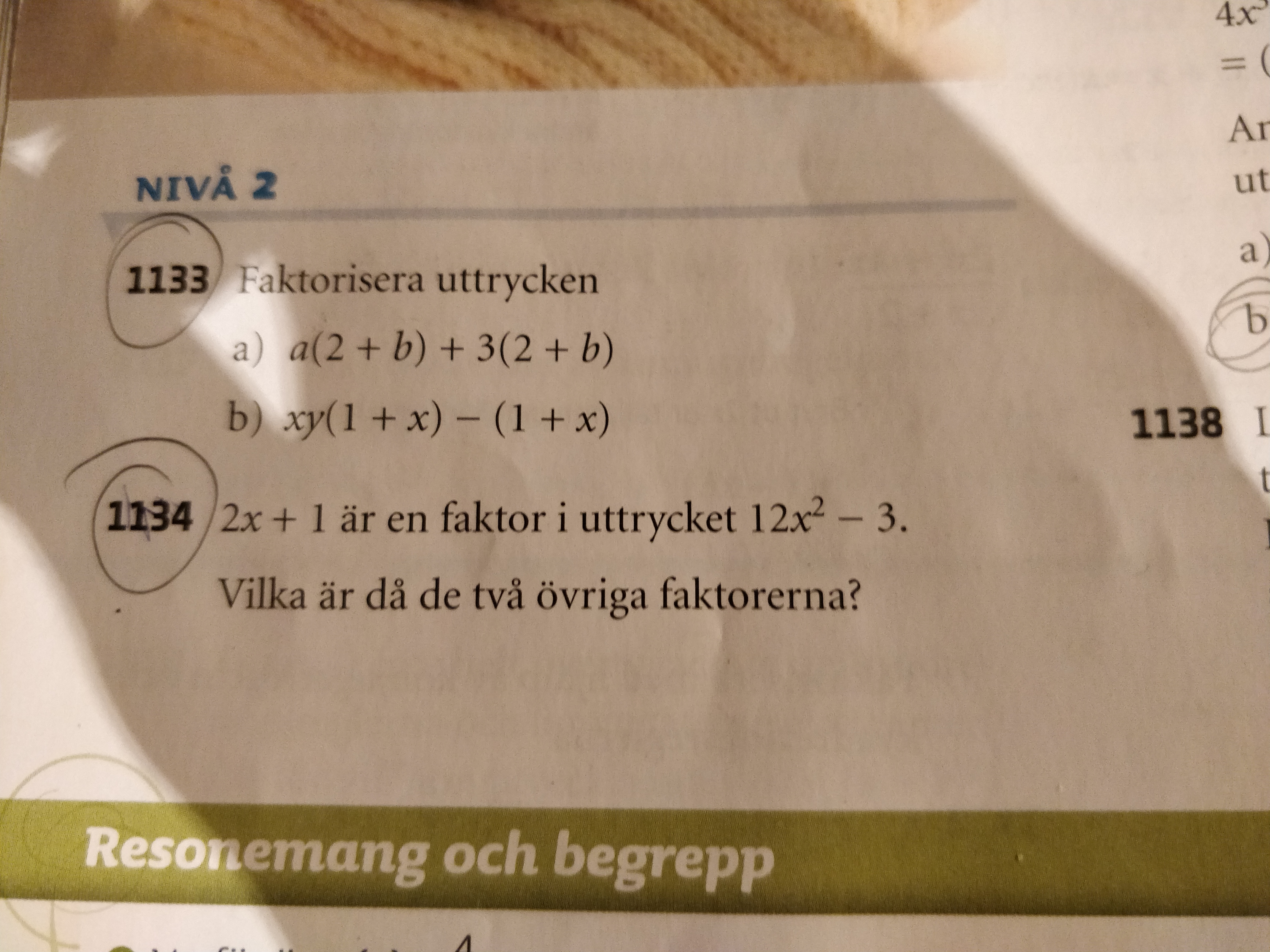 Hitta Faktorerna (Matematik/Matte 3/Algebraiska Uttryck) – Pluggakuten