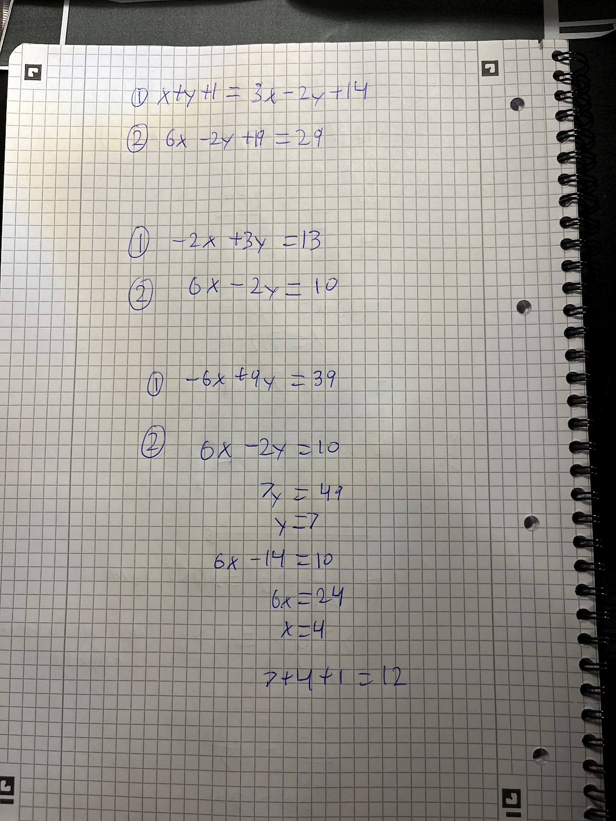 Ekvationssystem Och Likbent Triangel (Matematik/Matte 1/Algebra ...