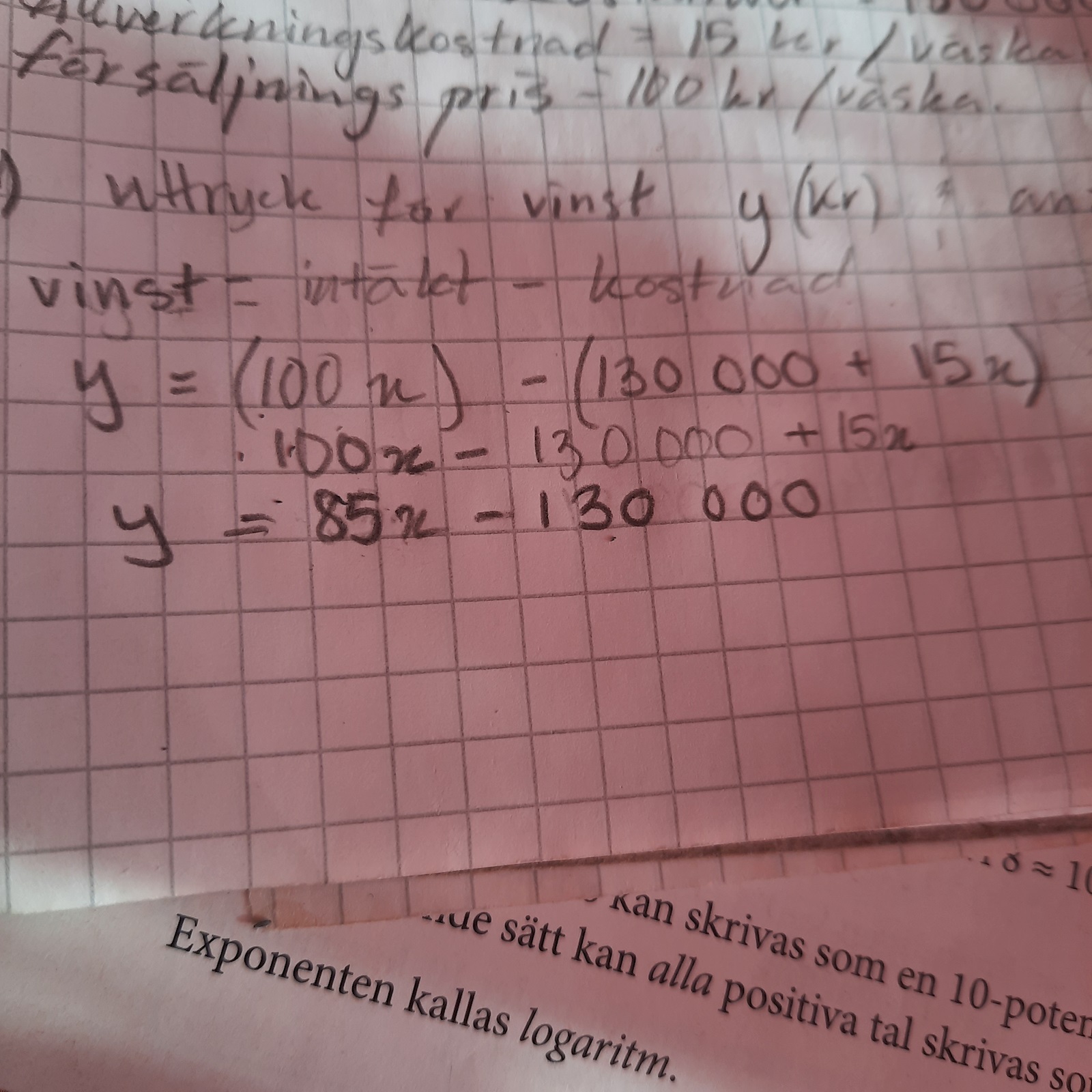 Teckna Ett Uttryck (Matematik/Matte 2/Funktioner Och Grafer) – Pluggakuten