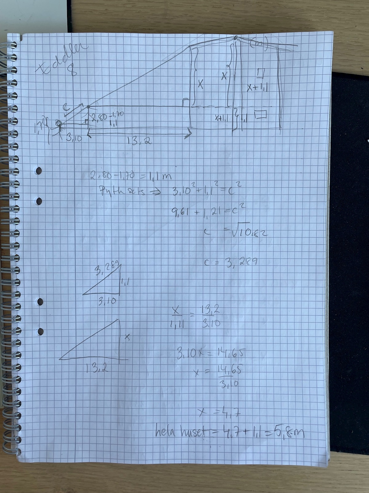 Topptriangel-, Transversalsats (Matematik/Matte 2) – Pluggakuten