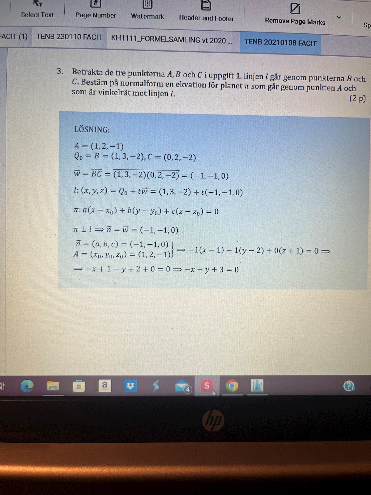 Vektorer (Matematik/Universitet) – Pluggakuten