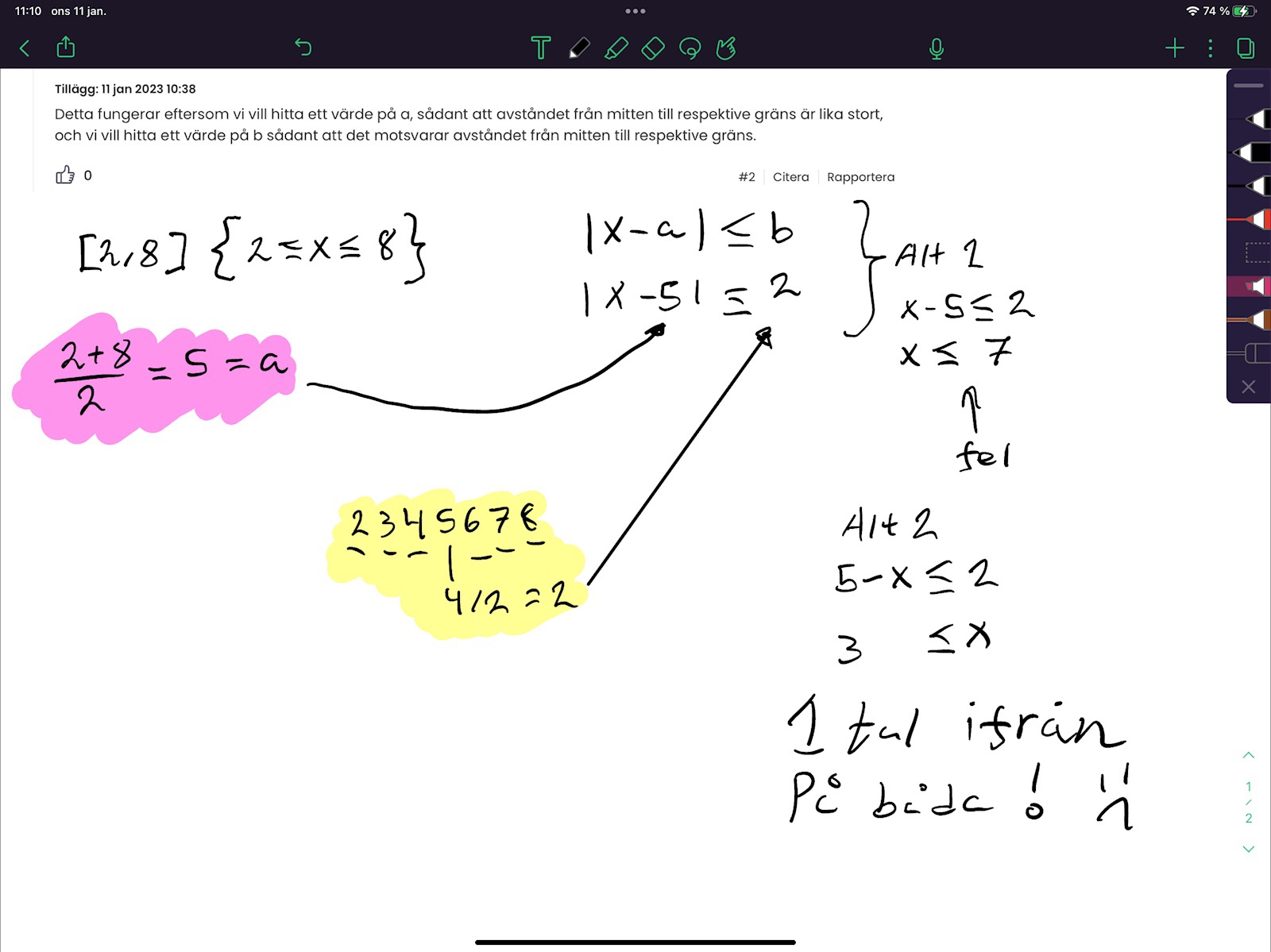 Absolutbelopp (Matematik/Matte 3/Algebraiska Uttryck) – Pluggakuten