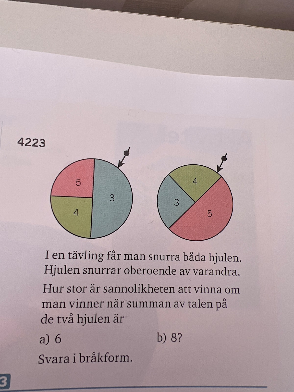 Sannolikheten Av Summan Av Hjulet (Matematik/Matte 1/Sannolikhet Och ...