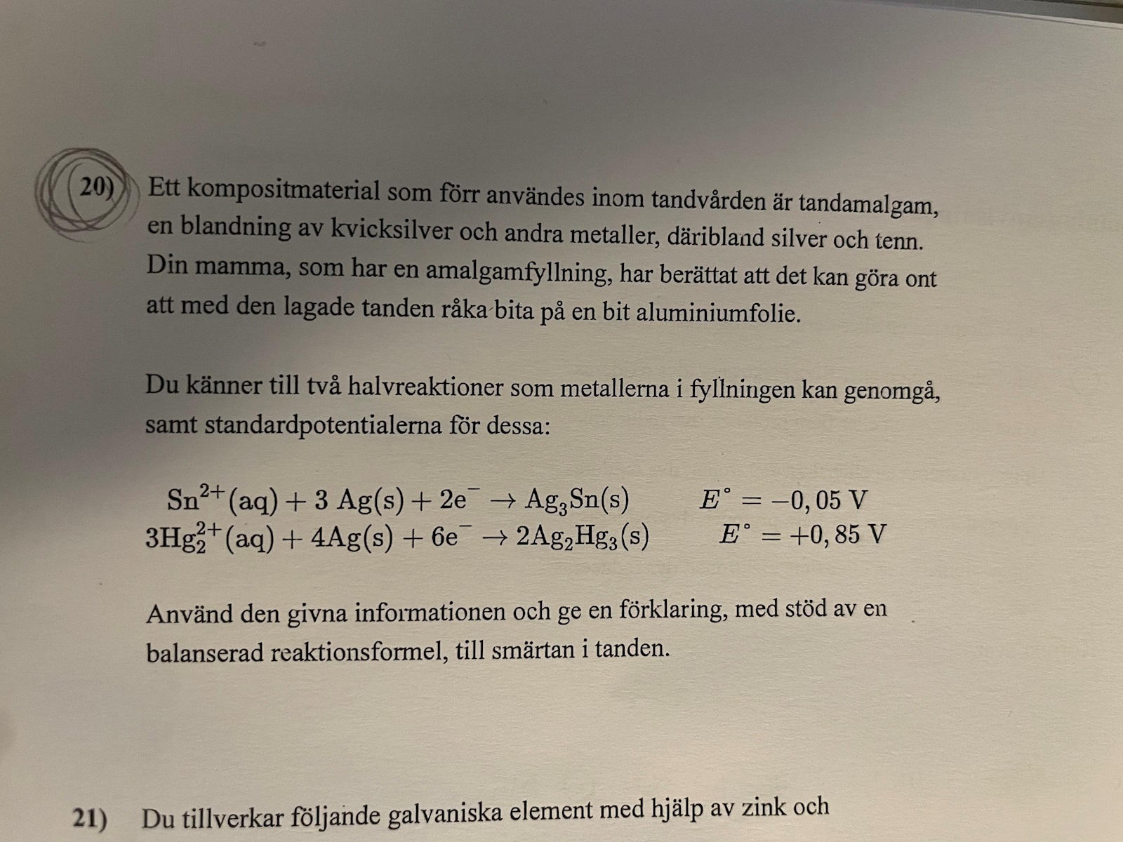 Kompisitmaterial, Redox Reaktioner (Kemi/Kemi 1) – Pluggakuten