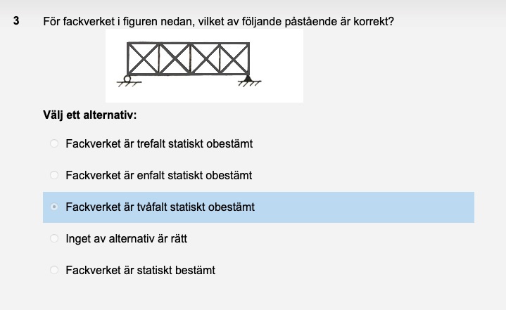 Statisk Bestämd Eller Obestämd (Fysik/Universitet) – Pluggakuten