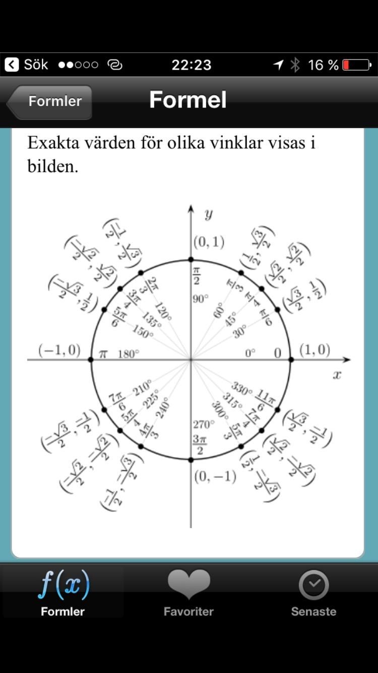 Enhetscirkeln Matematik Matte 4 Trigonometri Pluggakuten