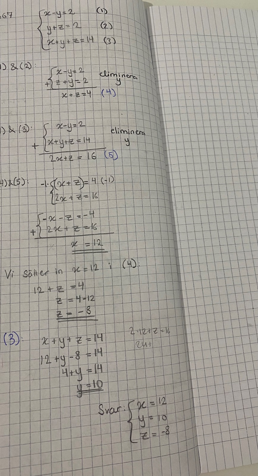 Ekvationssystem (Matematik/Matte 2) – Pluggakuten