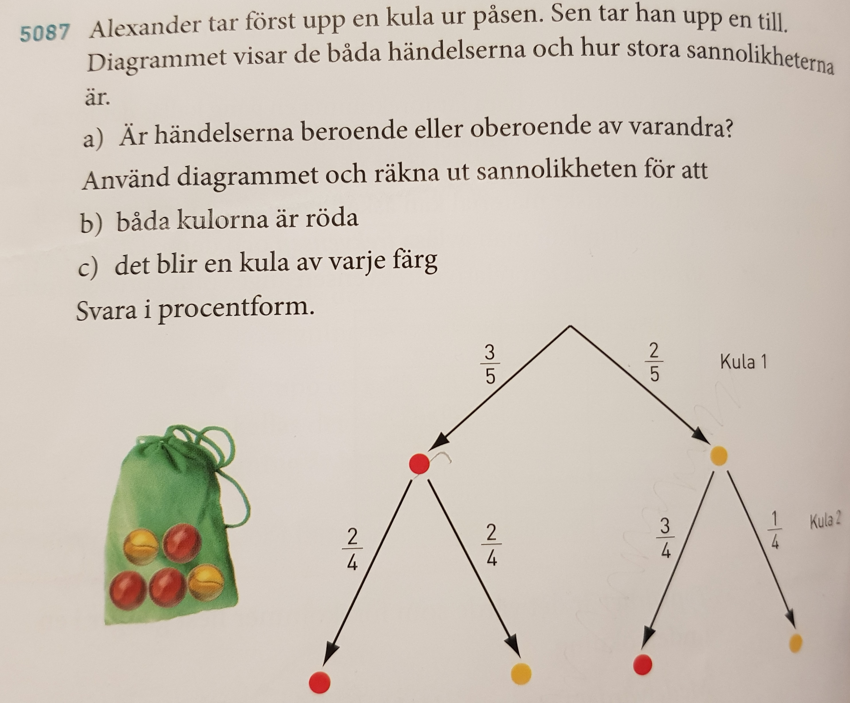 Sannolikhet Och Komplementhändelse (Matematik/Årskurs 9) – Pluggakuten