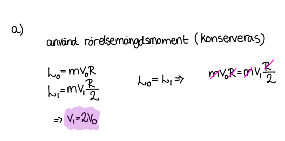 Rörelsemängdsmoment Utan Kryssprodukt (Matematik/Universitet) – Pluggakuten